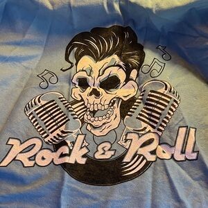 Rock & Roll Graphic Men's 50’s Teen Idol Jacket & tie, Men’s Large